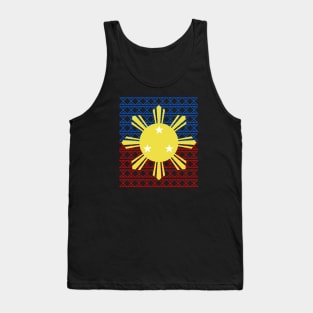 Tribal Pattern Philippine 3 Star & Sun Tank Top